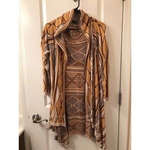 Mustard long cardigan